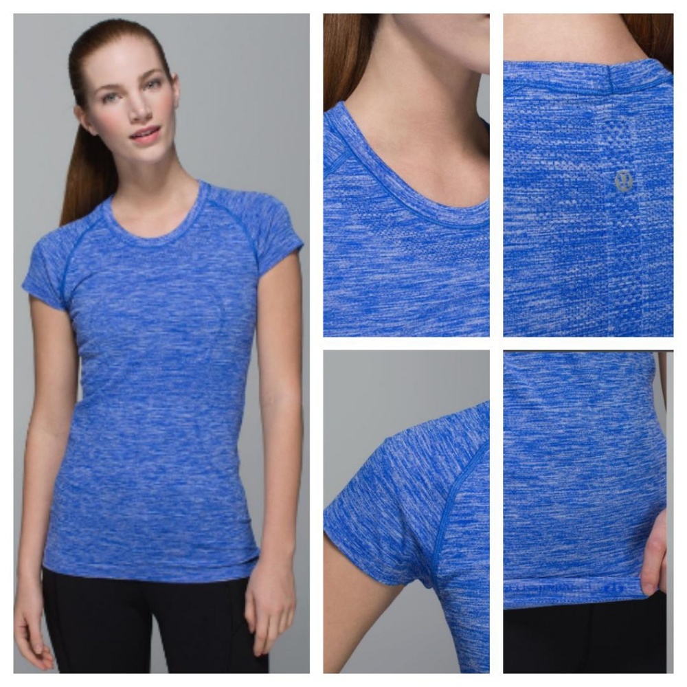 Swiftly Tech Short Sleeve Space Dye Blue 6
